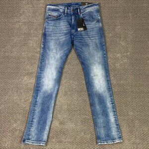 Diesel Thommer Slim Fit Jeans Men's 30 x 32 Blue Stretch Denim NWT NEW